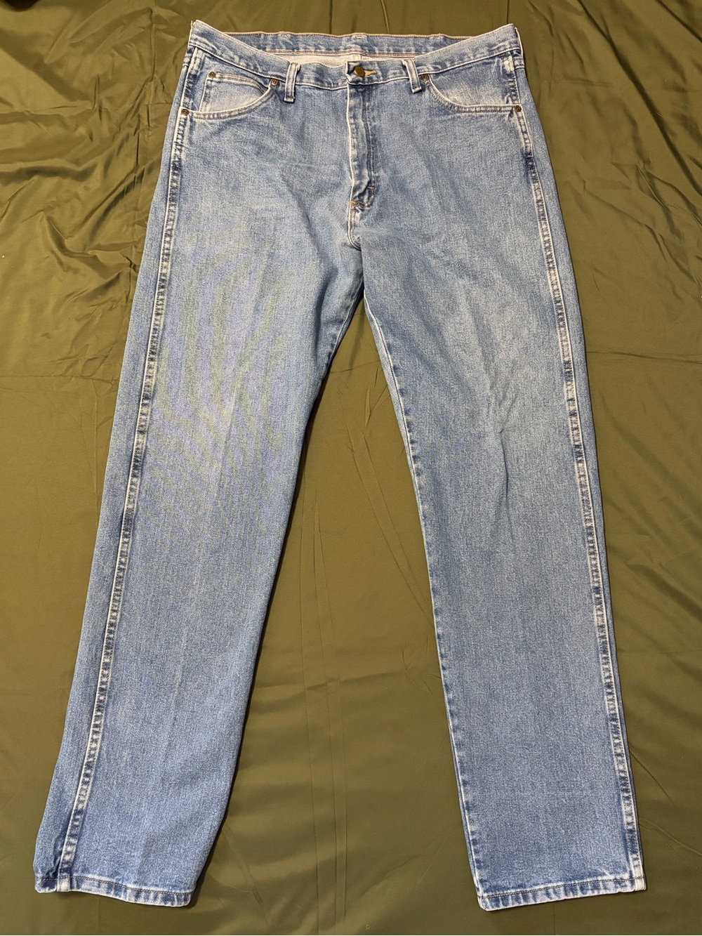 Wrangler Light Blue Men's Jeans 38x36